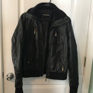 Express vegan Leather Jacket